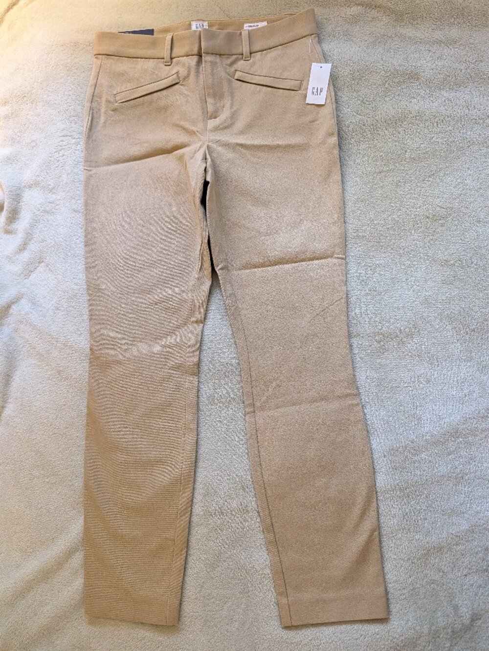 NEW WOMEN'S PANTS GAP 2 Regular Tan Skinny Ankle Signature Stretch Mid Rise R